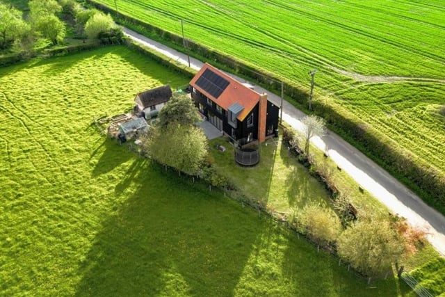 The house is in a rural location, just three miles off the M40