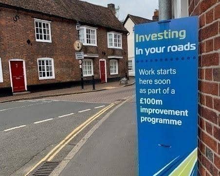 Lots of road improvement work is planned