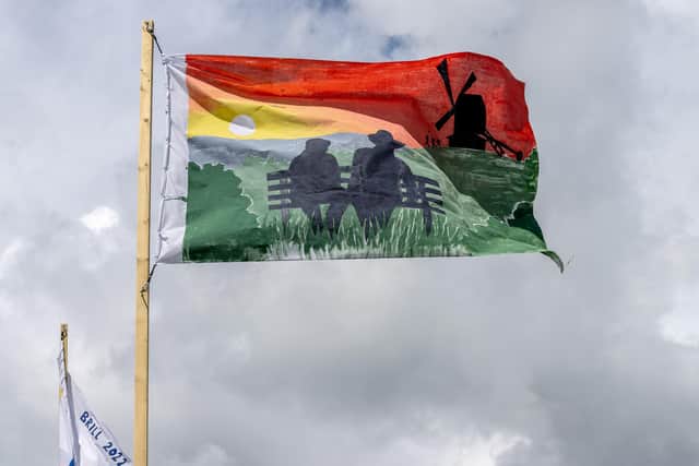 A particularly stunning flag, Photo by Victoria Timms