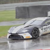 Ross Gunn pictured in British GT action at Oulton Park on Monday. (Photo by James Beckett)