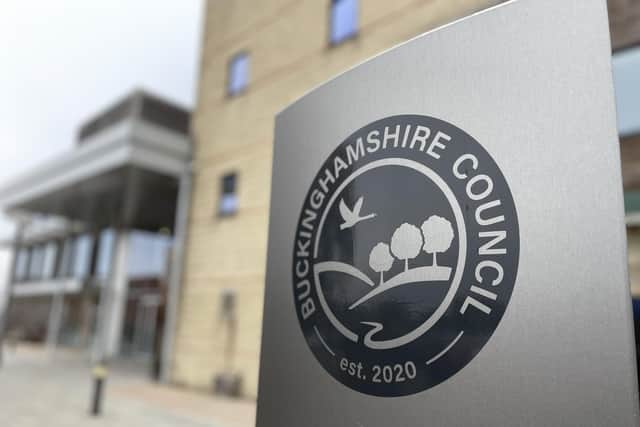 Buckinghamshire Council headquarters in Aylesbury. Photo from Charlie Smith/Local Democracy Reporting Service