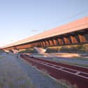 An artist's impression of the viaduct