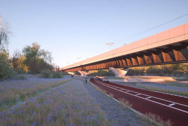 An artist's impression of the viaduct