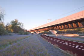 An artist's impression of the viaduct