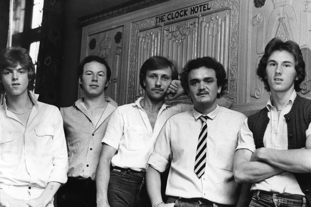 Music group The News were pictured in 1979.