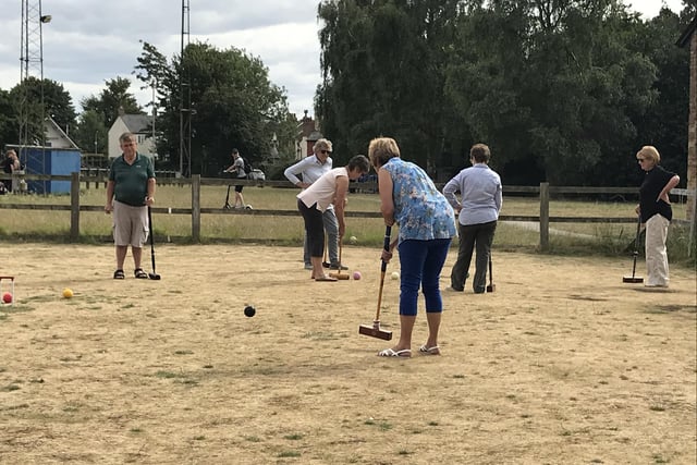 Croquet is a highly sociable game
