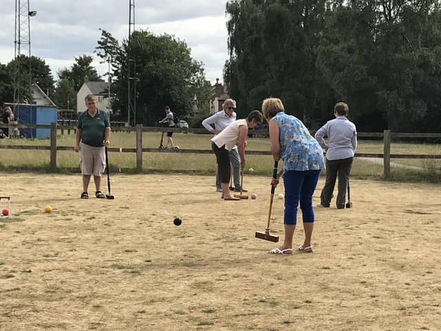 Croquet is a highly sociable game