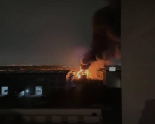 National Express has suspended all its services to London Heathrow Airport due to a fire, which has caused the closure of the airport for the remainder of the day