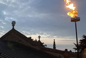The Jubilee Beacon on top of the church roof