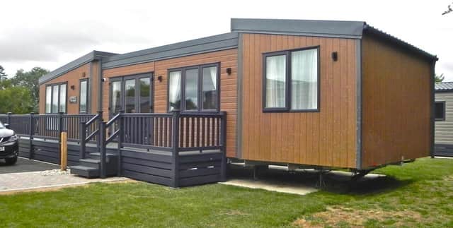 One of Away Resorts' magnificent seven-berth Woodland Retreat Lodges at the brand new Appletree Holiday Park near Boston in Lincolnshire.