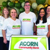 Chief Executive Clive Henly with some of the Acorn Community Bank team