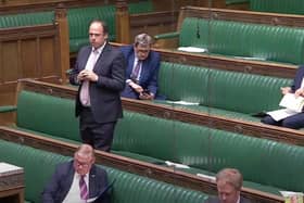 Greg Smith MP in the House of Commons Chamber.