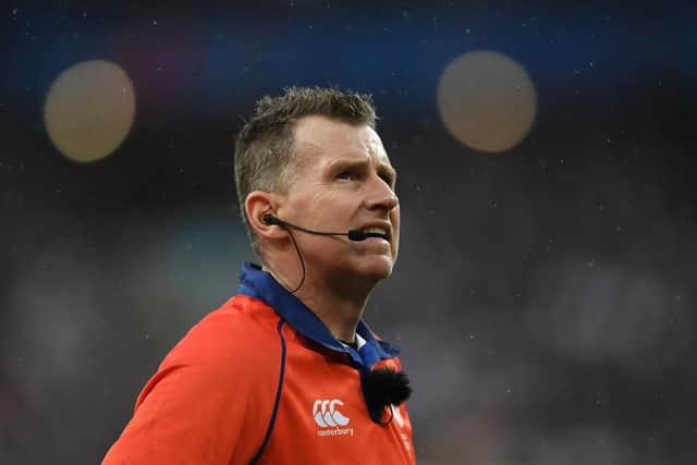 Referee Nigel Owens  (photo from Shaun Botterill/ Getty Images)