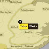 The Met Office has issued a Yellow Warning for the area