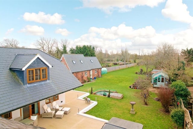 Property boasts a spacious decking area overlooking the rear garden