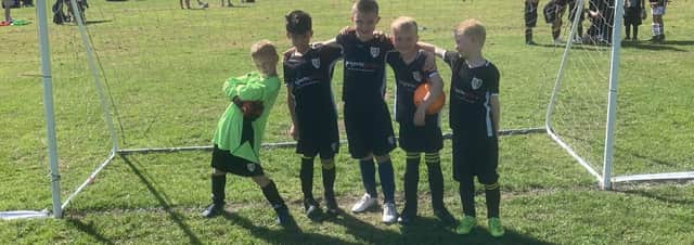 Just a few of Aylesbury Athletic's young players enjoying Sunday's tournament