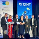 Stagecoach East's CIHT Awards winners on stage