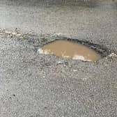 One of the Bucks potholes reported recently on Fix My Street