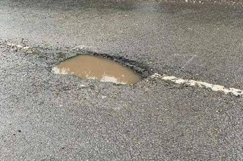 One of the Bucks potholes reported recently on Fix My Street