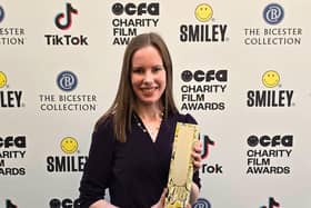 Lymphoma Action director Deborah Laing at the Smiley Awards