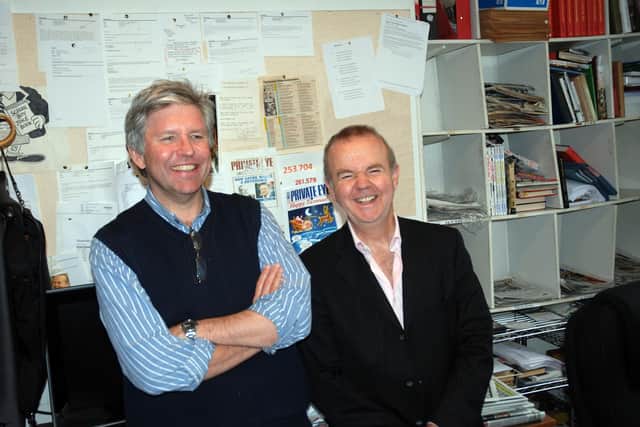 NIck Newman and Ian Hislop