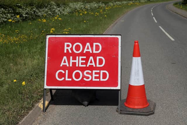 Fewer roadworks have been authorised this week, photo from David Davies PA Images