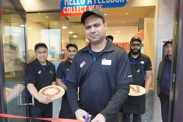 The ribbon cutting ceremony at the new Aylesbury store