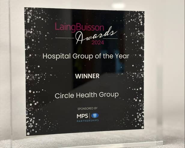 Hospital Group of the Year Award.