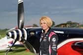 Mélanie Astles with her Extra 330 aircraft