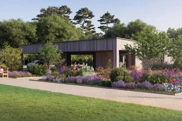 An artist's impression of part of the site