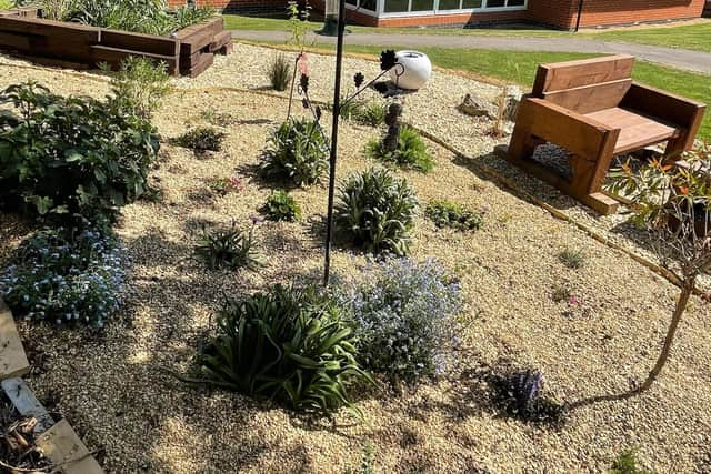 part of the memorial garden