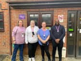 Shaftesbury Court staff celebrating their top food hygiene inspection result.