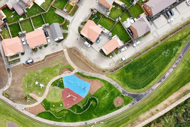 Ariel view of the new park