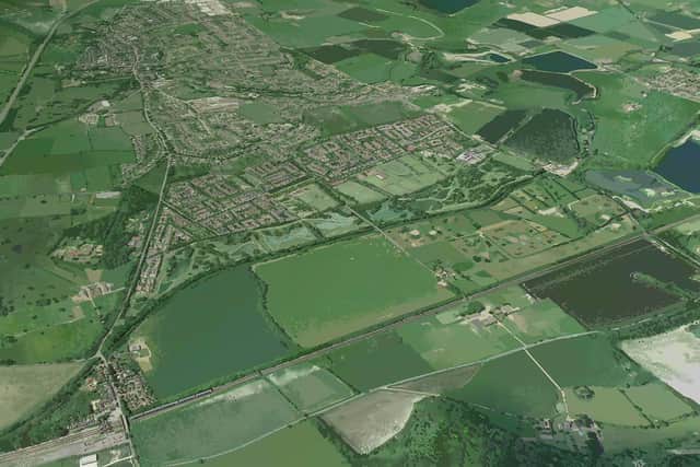 The site earmarked for the new garden village