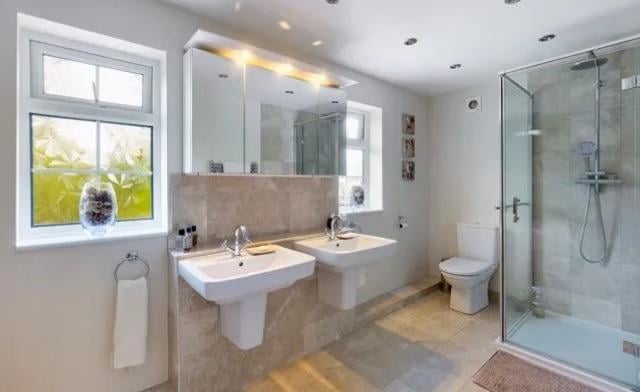 The family bathroom, the home also contains three en-suite WCs.