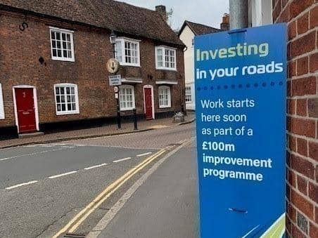 Lots of road improvement work is planned