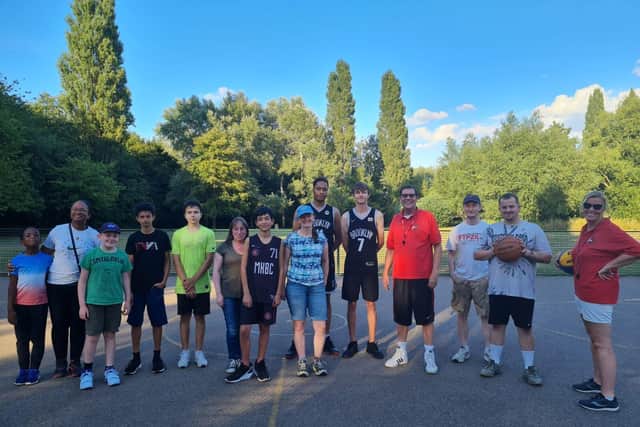 Basketball group shot
