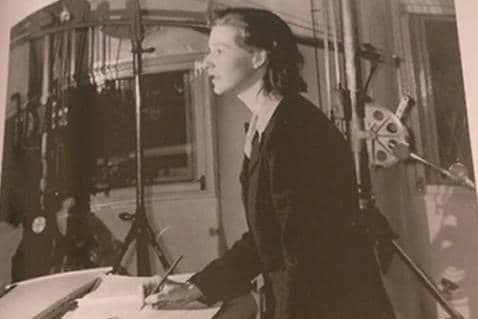 Doreen Carwithen at Denham Studios in 1947