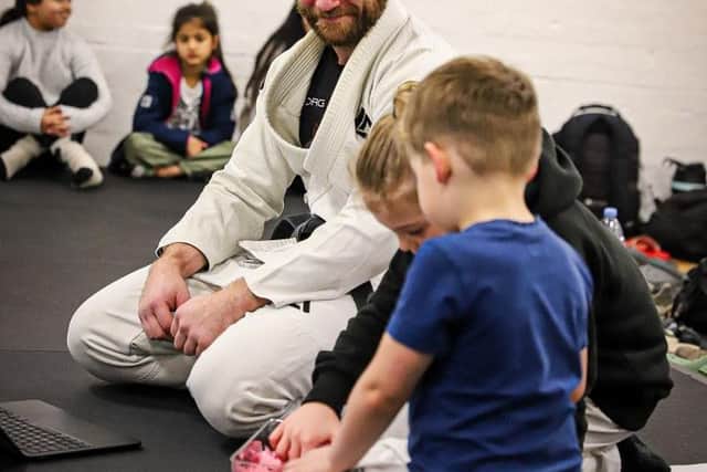 Building confidence on and off the mats! A special moment at Roger Gracie Academy Buckingham, where learning, laughter, and community come together.