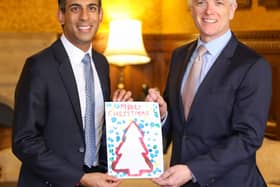 Prime Minister Rishi Sunak with Aylesbury MP Rob Butler, photo by Sam Ross