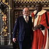 University vice-chancellor James Tooley and Lord Sewell