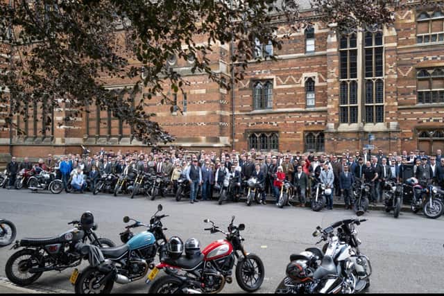 Group photo outside Keble College, Oxford
