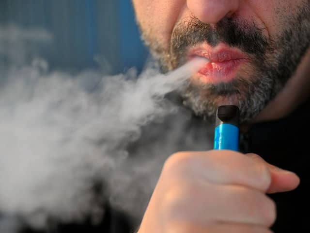 A use on single-use vapes is now in force in the UK. Picture: NICOLAS TUCAT/AFP via Getty Images.