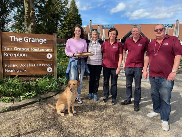 Bake Off's, Tasha Stones, brought her show-stopping bakes to the Hearing Dogs cake and plant sale