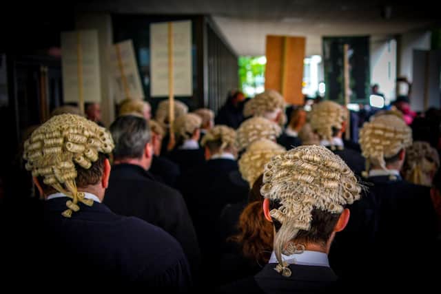 Barristers have been striking indefinitely, photo by Peter Byrne PA Images