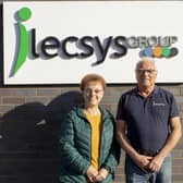 Bernard Sellwood with iLECSYS CEO Grace Tipson