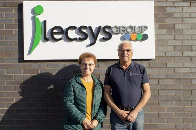 Bernard Sellwood with iLECSYS CEO Grace Tipson