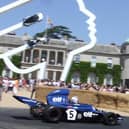 Sir Jackie Stewart's 1973 world championship-winning car in action at Goodwood. Photo - James Beckett.