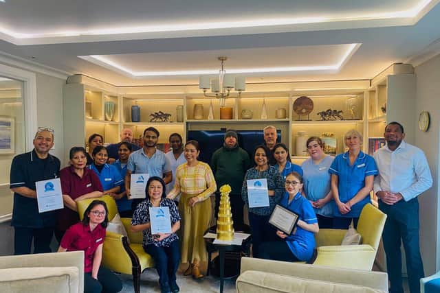 Care workers celebrate win at Bartlett's Residential Care Home