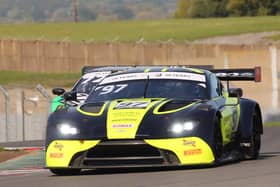 Andrew Howard and his Beechdean Aston Martin team returned to the British GT Championship at Donington Park on Sunday. Photo: James Beckett.